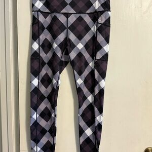 Constantly Varied Gear - FL - Purple, Black, and White Geometric Leggings